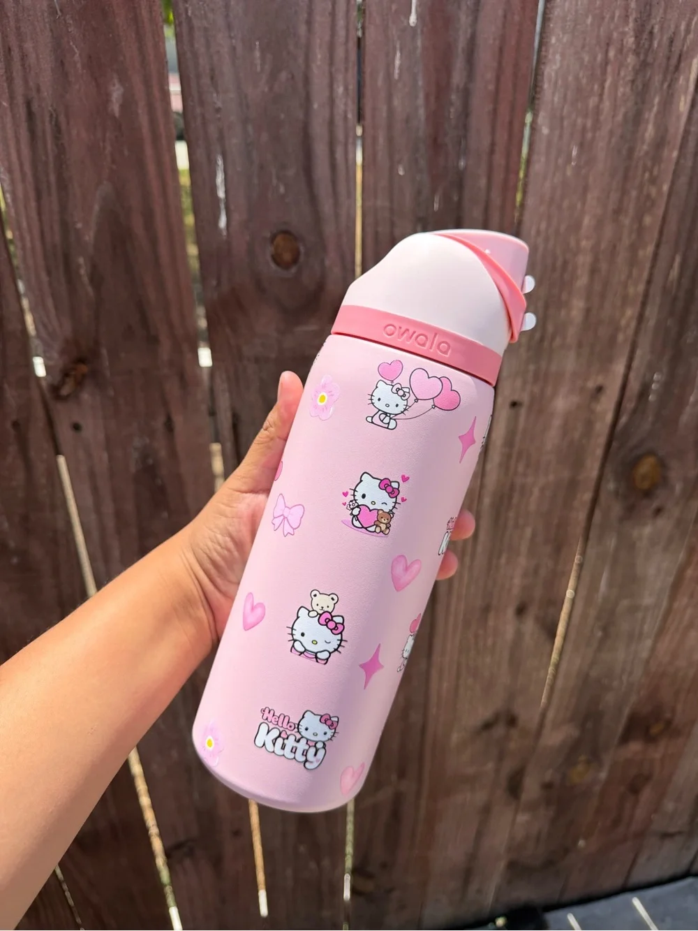 New 32 oz Water Bottle Pink Kitty